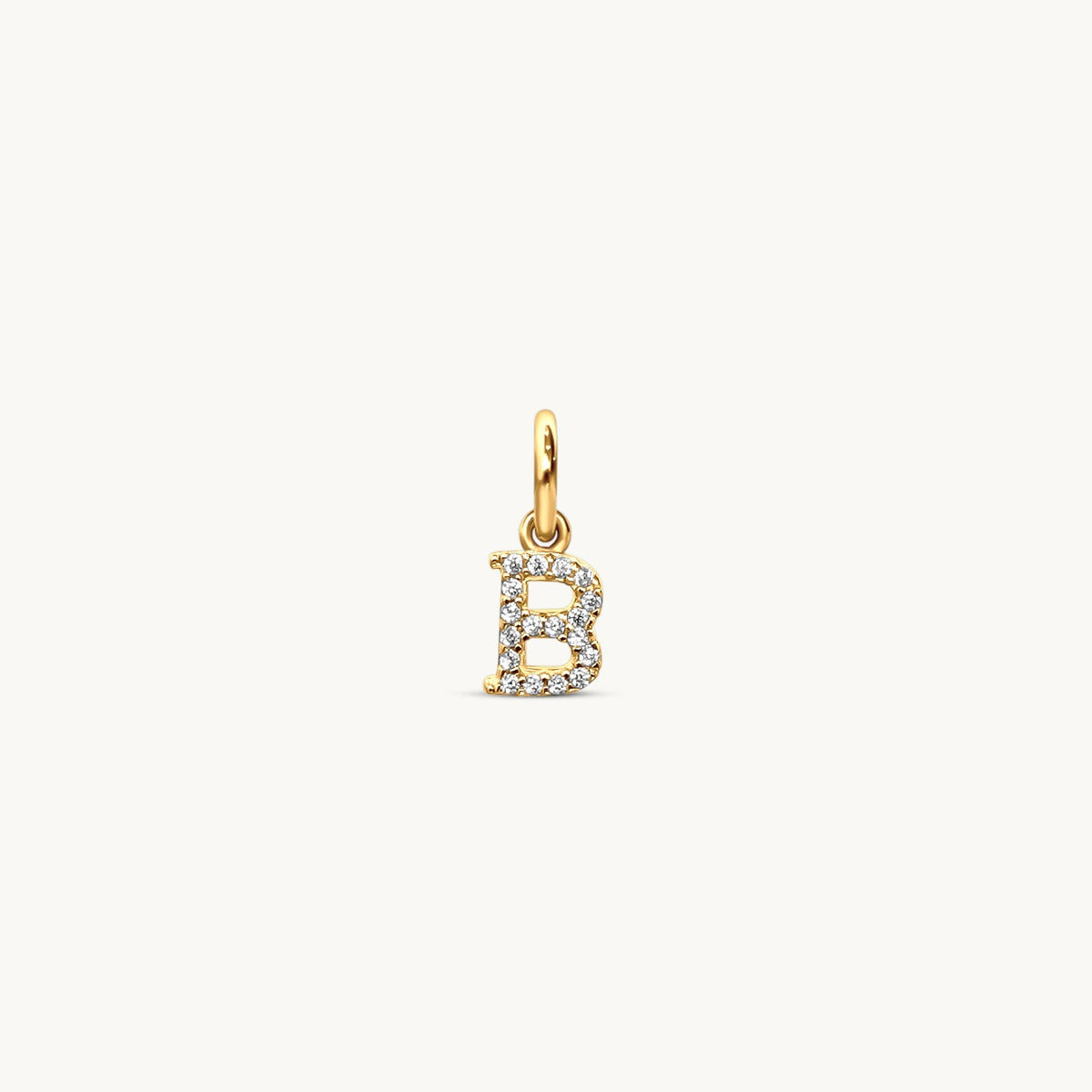 B - Sparkle Letter Charm