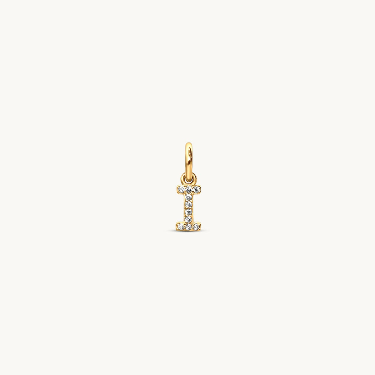I - Sparkle Letter Charm