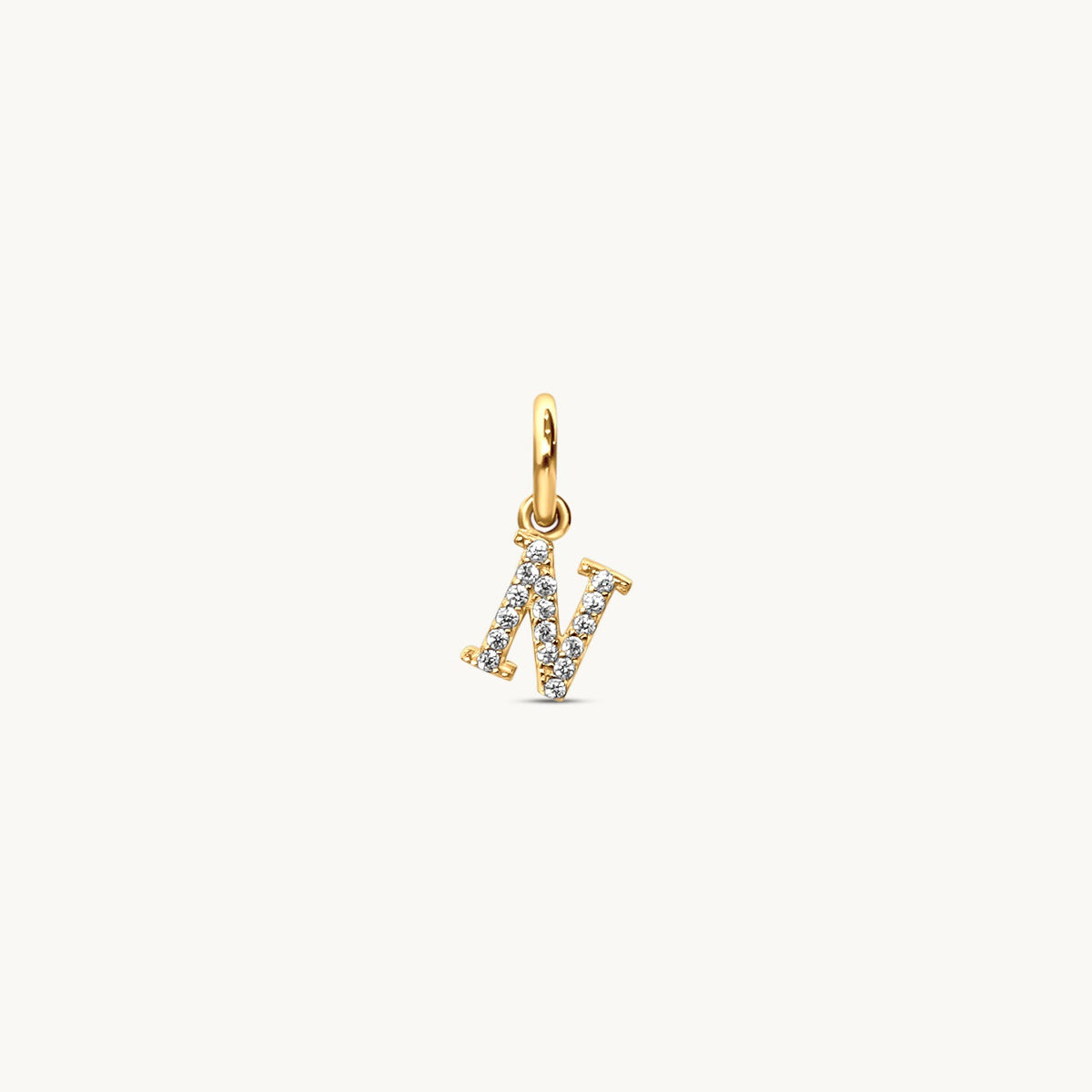 N - Sparkle Letter Charm