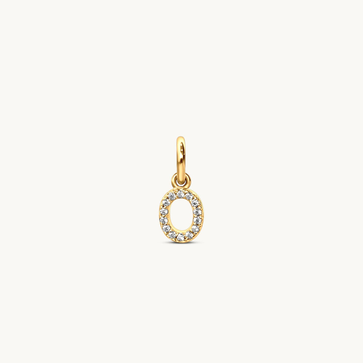 O - Sparkle Letter Charm