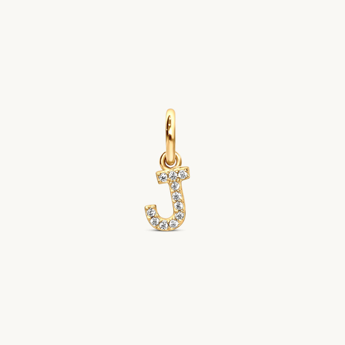 J - Sparkle Letter Charm