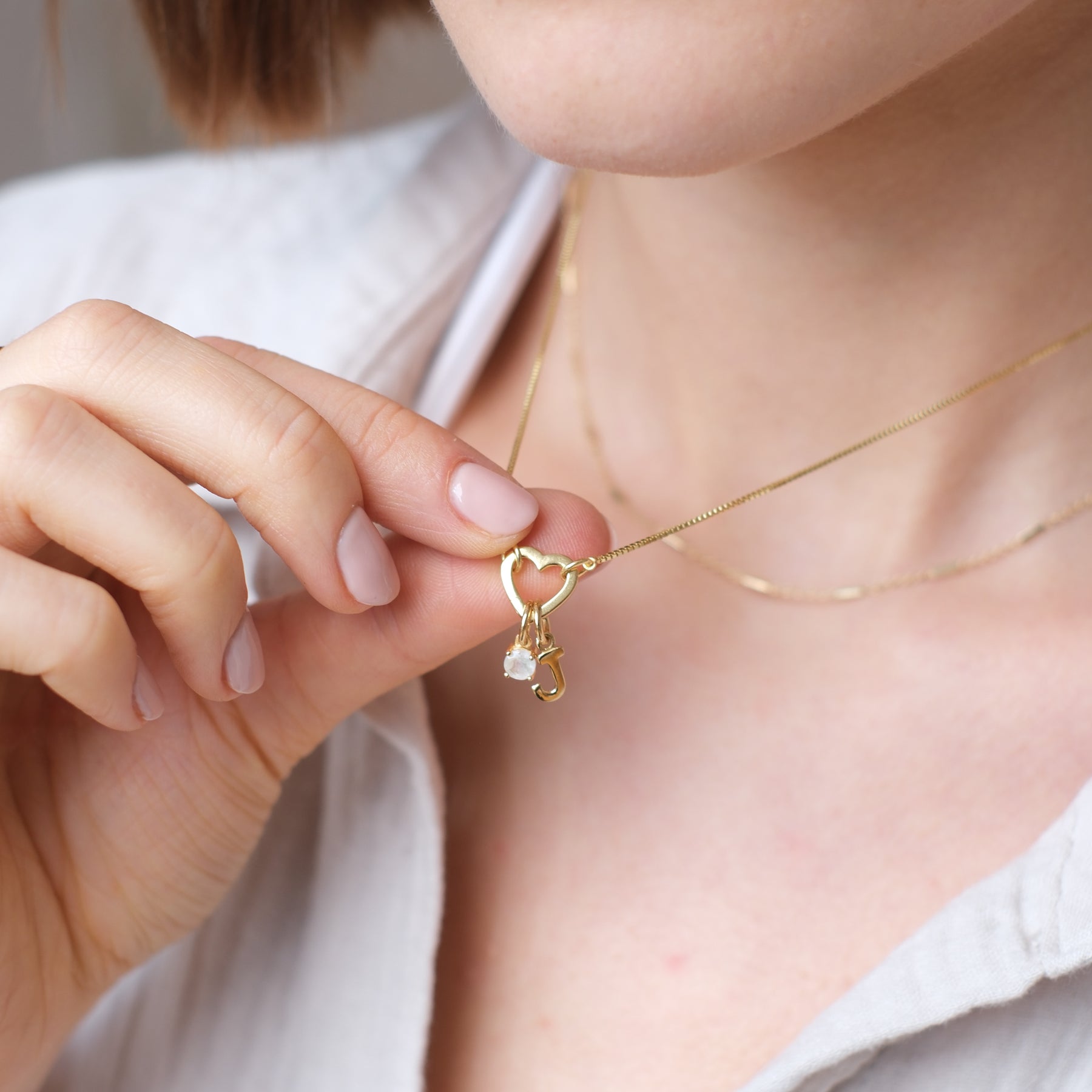 Heart Charm Base Necklace