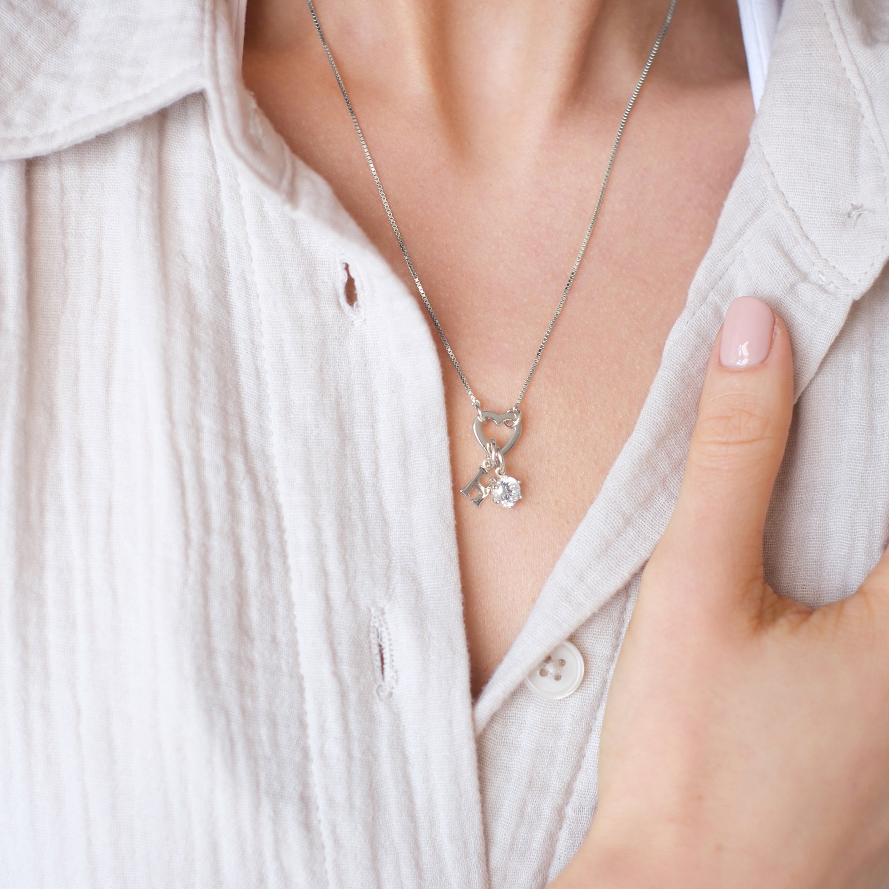 Heart Charm Base Necklace