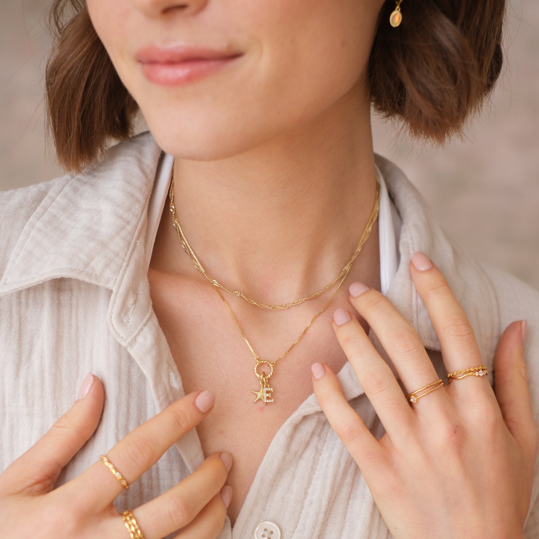 Raya Charm Base Necklace