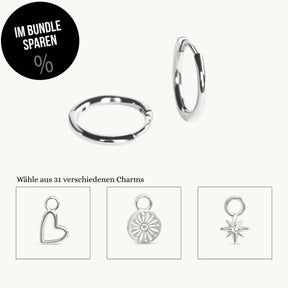Ohrring Everyday Hoop + Charm Bundle
