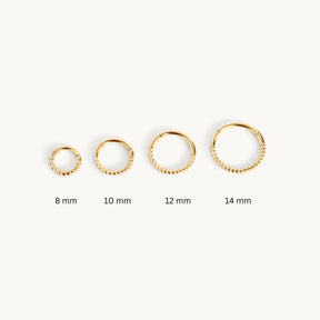 Twisted Piercing Hoop
