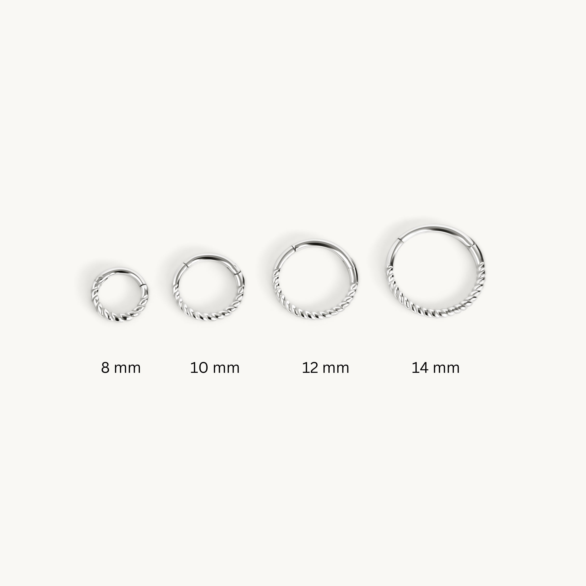 Twisted Piercing Hoop