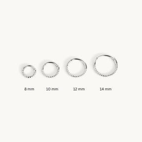Twisted Piercing Hoop