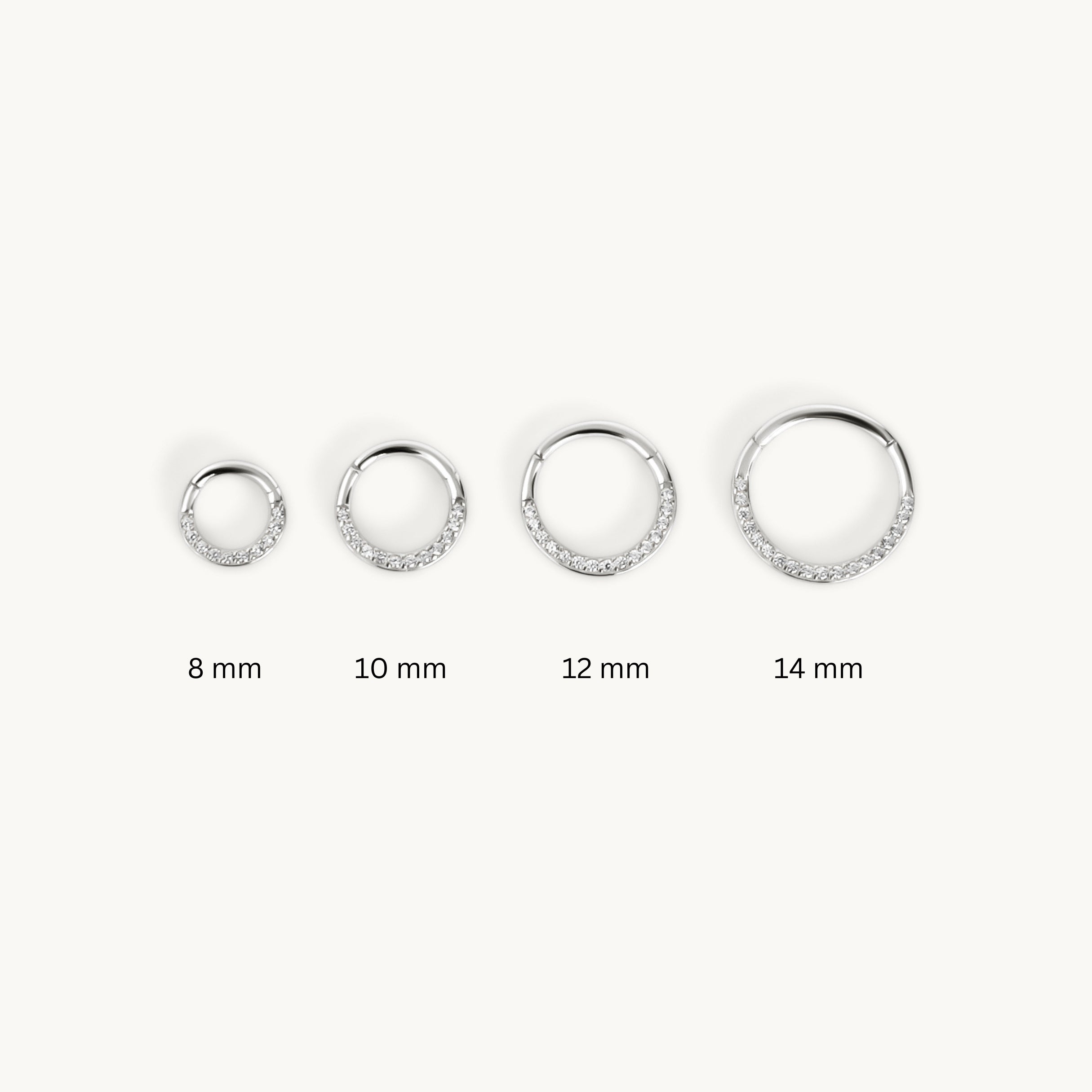 Sparkle Piercing Hoop