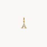 Sparkle Letter Charm