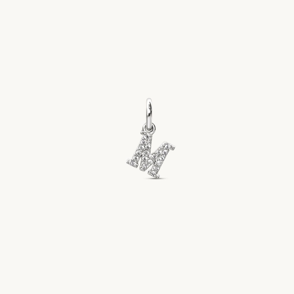 M - Sparkle Letter Charm
