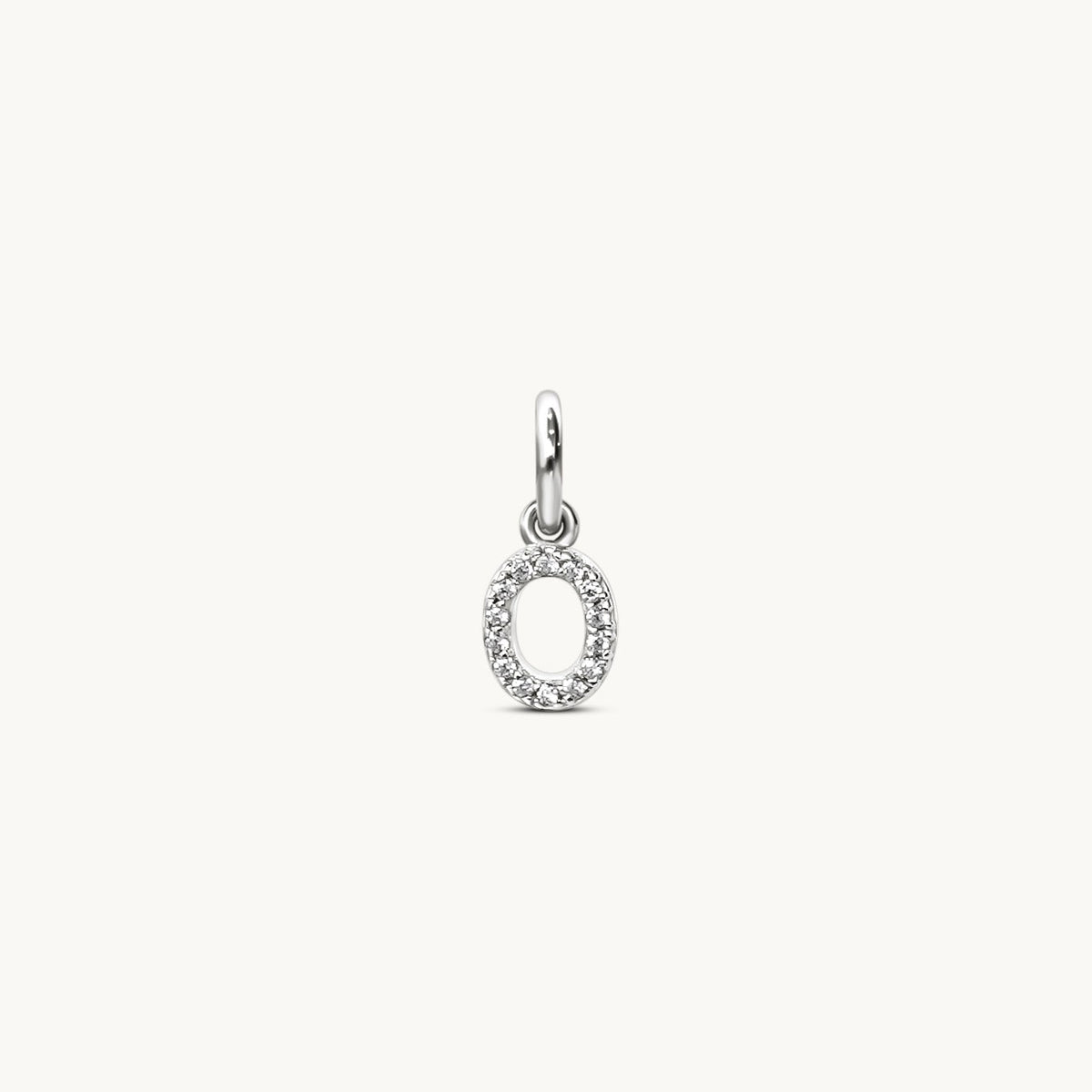 O - Sparkle Letter Charm