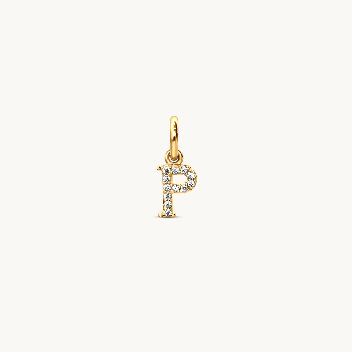 P - Sparkle Letter Charm