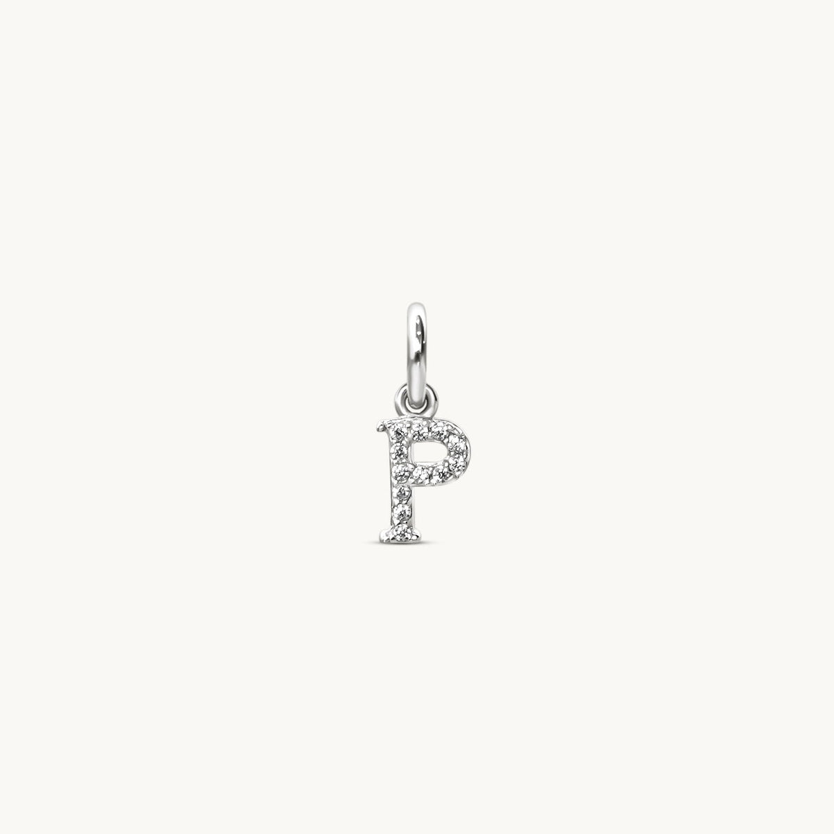 P - Sparkle Letter Charm