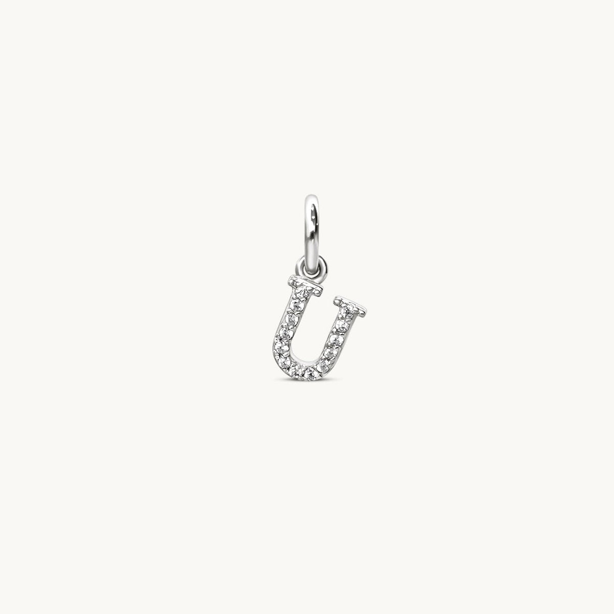 U - Sparkle Letter Charm