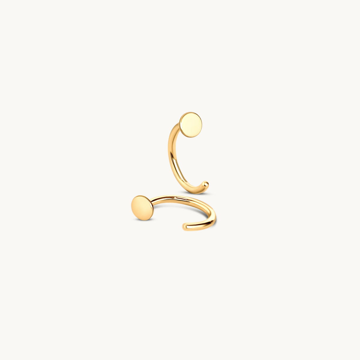 Huggie Disc Stud