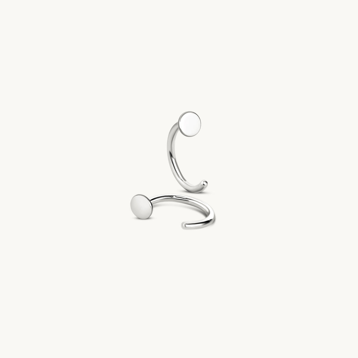 Huggie Disc Stud