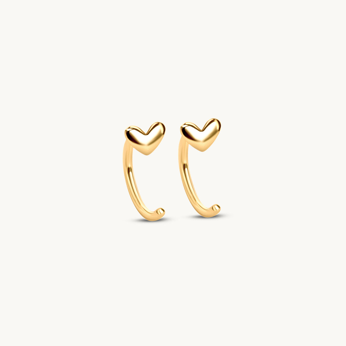 Huggie Heart Stud