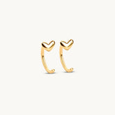 Huggie Heart Stud