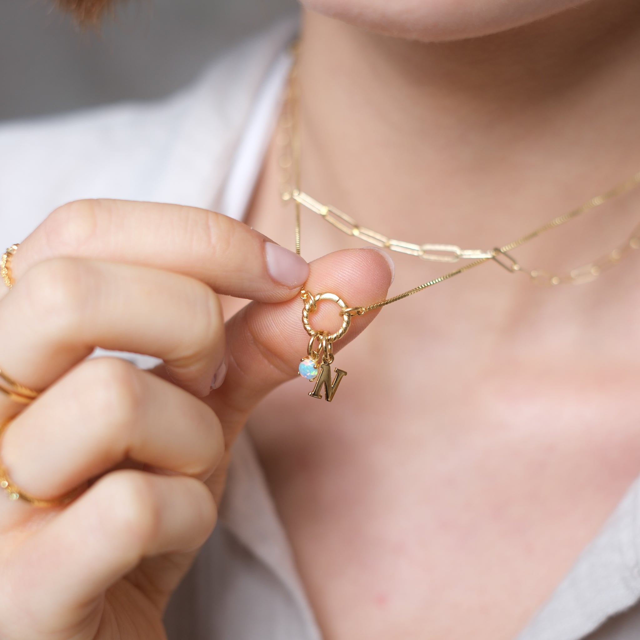 Raya Charm Base Necklace