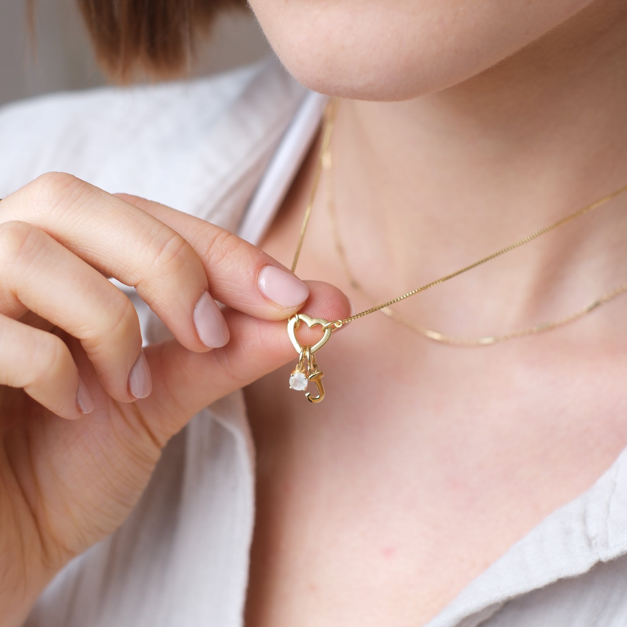 Heart Charm Base Necklace
