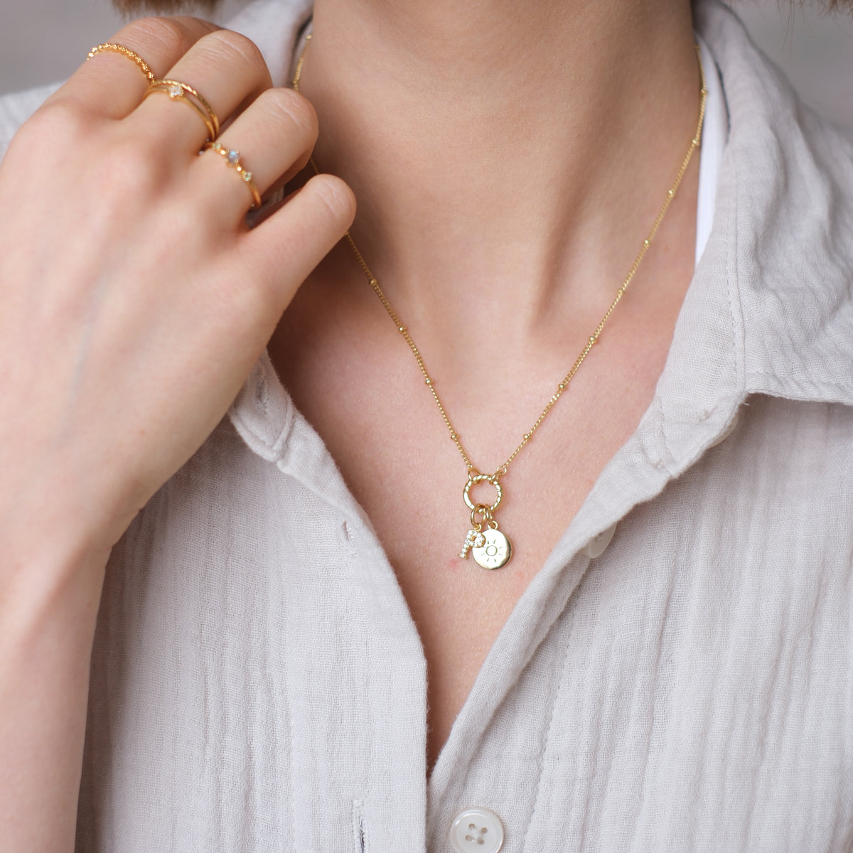 Sun Coin Charm