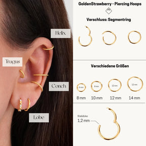 Sparkle Piercing Hoop
