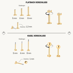 Kleine Libelle Piercing