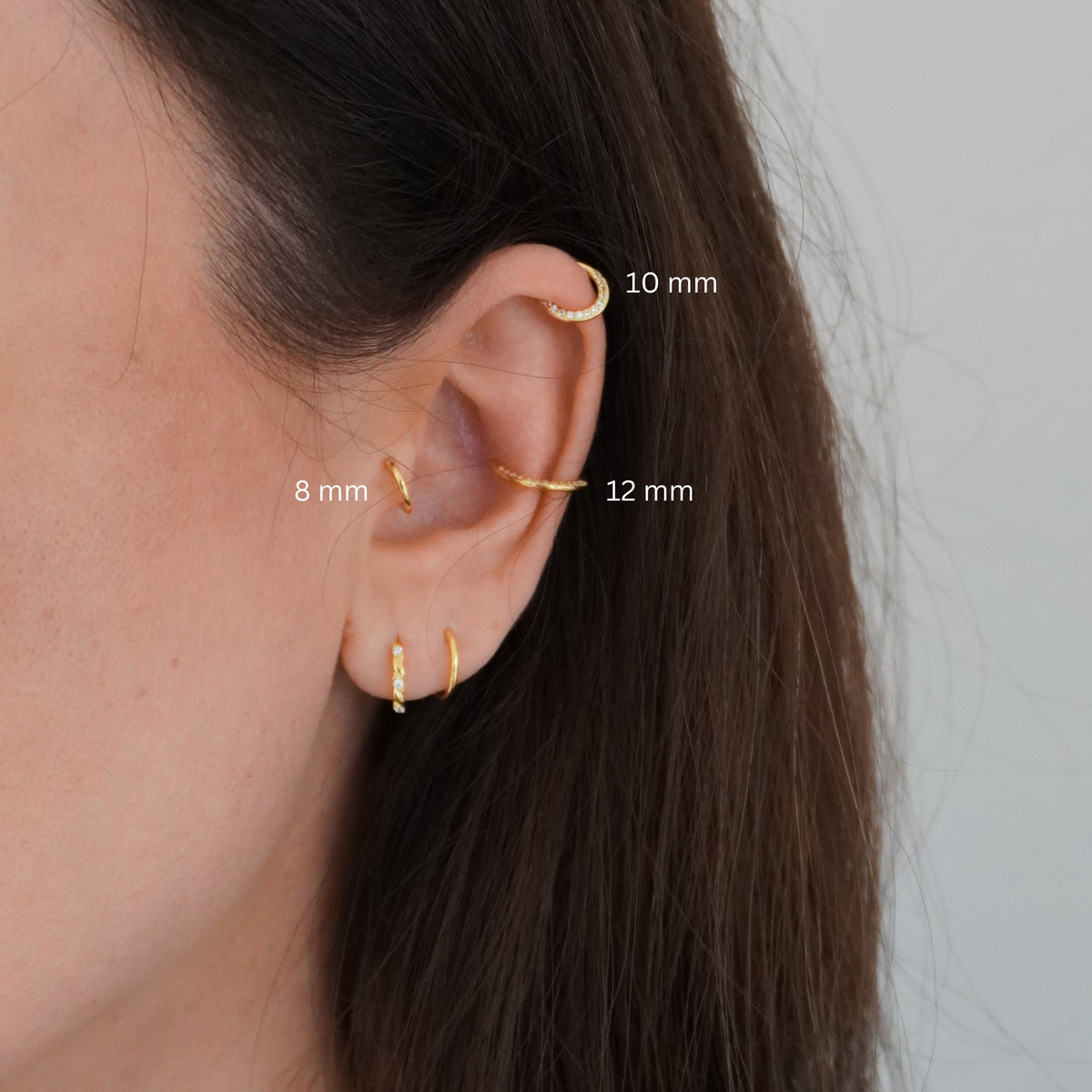 Sparkle Piercing Hoop