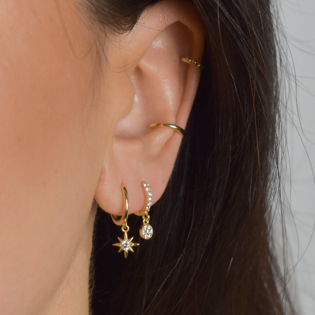 Star Charm Hoop
