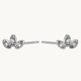 zierlicher Ohrstecker silber